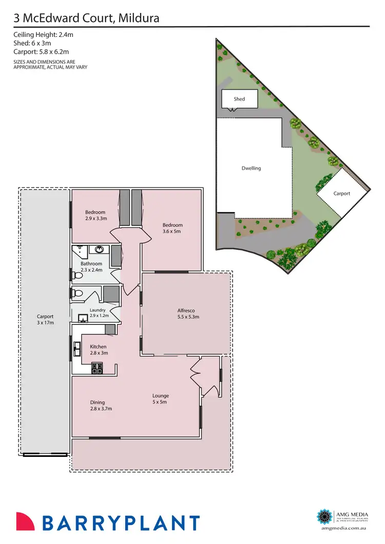 Floorplan of Homely house listing, 3 Mcedward Court, Mildura VIC 3500