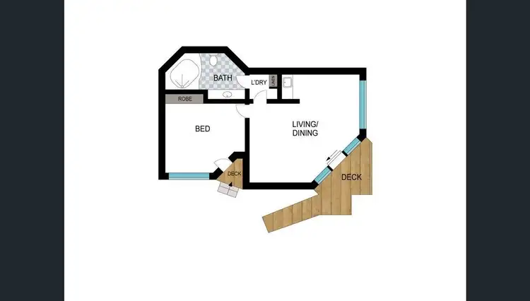 Floorplan of Homely apartment listing, 40/11 Firman Drive, Coffs Harbour NSW 2450
