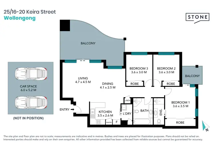 Floorplan of Homely apartment listing, 25/16-20 Keira Street, Wollongong NSW 2500