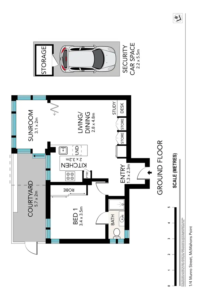 Floorplan of Homely apartment listing, 1/4 Munro Street, Mcmahons Point NSW 2060