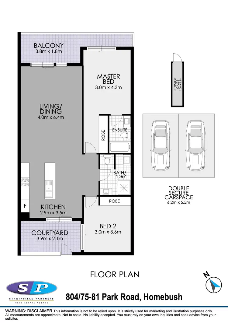 Floorplan of Homely apartment listing, 804/75-81 Park Road, Homebush NSW 2140