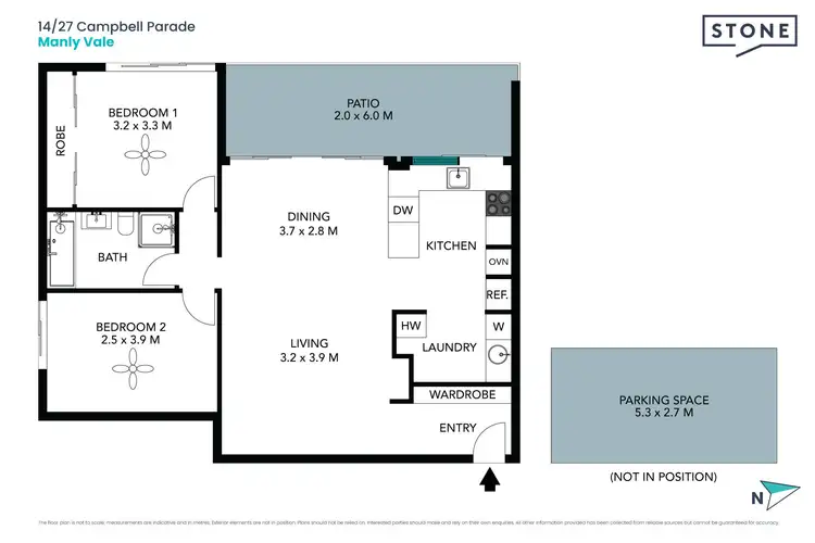 Floorplan of Homely apartment listing, 14/27 Campbell Parade, Manly Vale NSW 2093