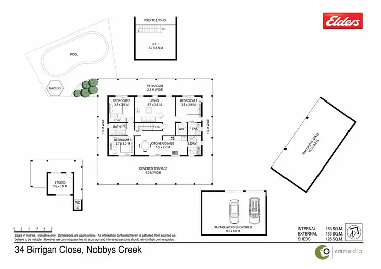 Floorplan of Homely house listing, 34 Birrigan Close, Nobbys Creek NSW 2484
