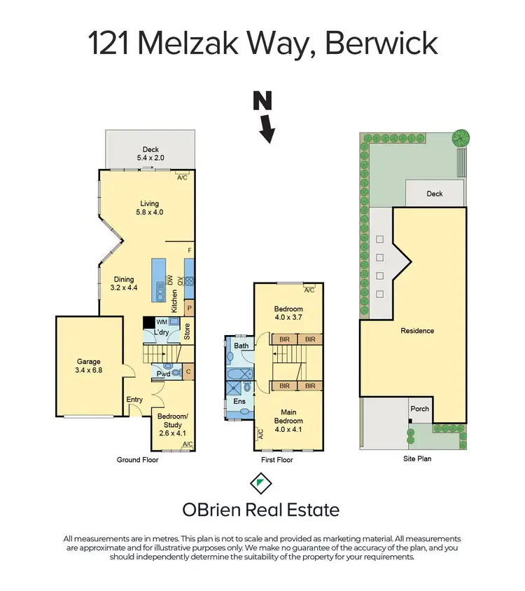 Floorplan of Homely house listing, 121 Melzak Way, Berwick VIC 3806