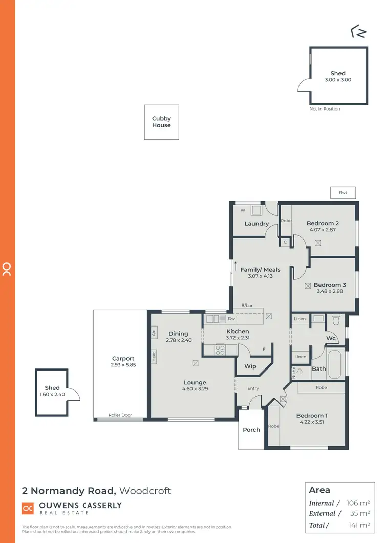 Floorplan of Homely house listing, 2 Normandy Road, Woodcroft SA 5162