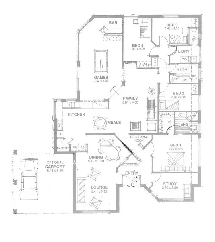 Floorplan of Homely house listing, 23 Voyager Drive, Thornlie WA 6108