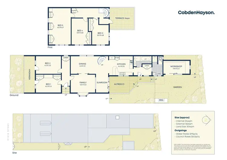 Floorplan of Homely house listing, 3 Clare Street, Rozelle NSW 2039