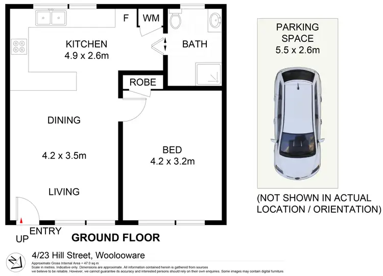 Floorplan of Homely apartment listing, 4/23 Hill Street, Woolooware NSW 2230