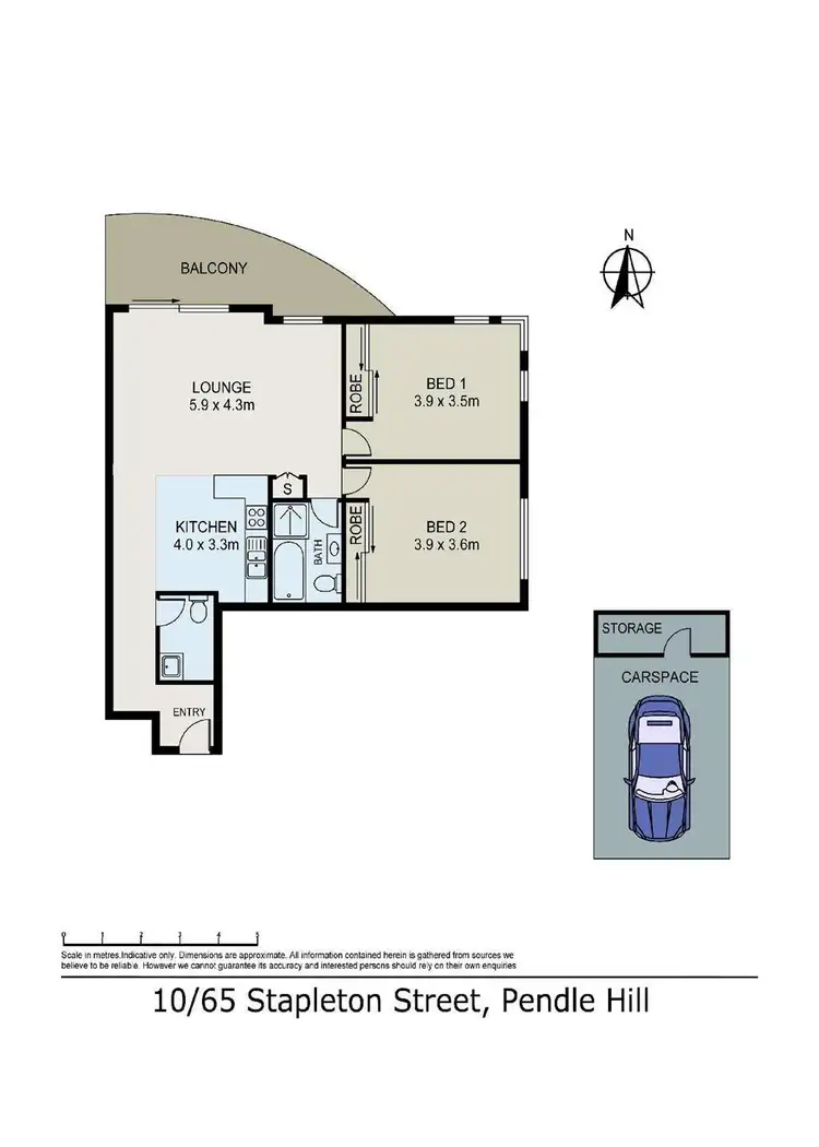 Floorplan of Homely apartment listing, 10/65-69 Stapleton Street, Pendle Hill NSW 2145