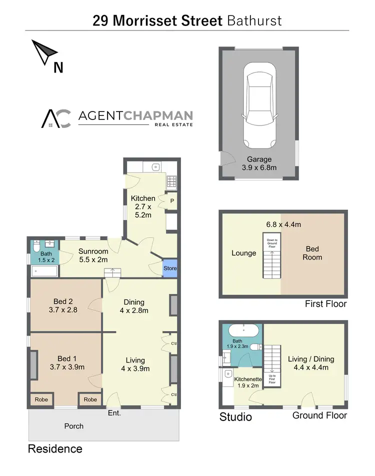 Floorplan of Homely house listing, 29 Morrisset Street, Bathurst NSW 2795