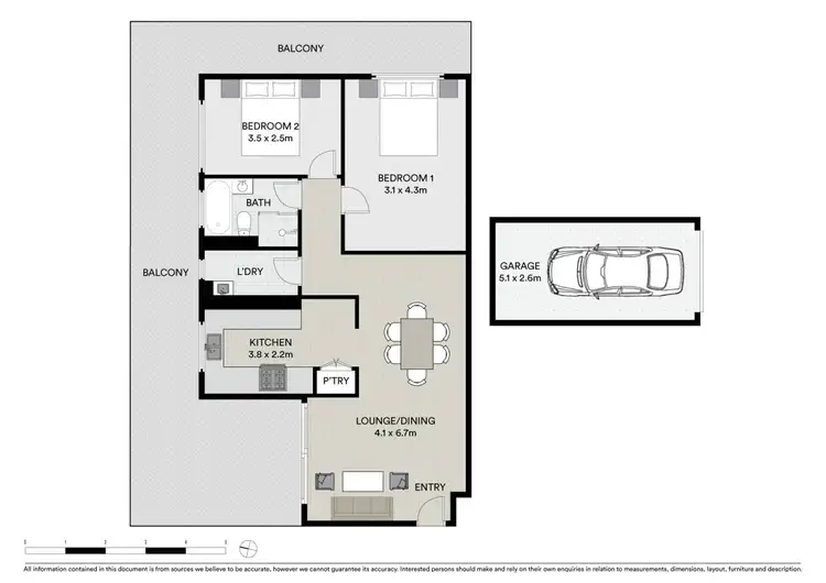 Floorplan of Homely apartment listing, 39/128 Macquarie Street, Parramatta NSW 2150