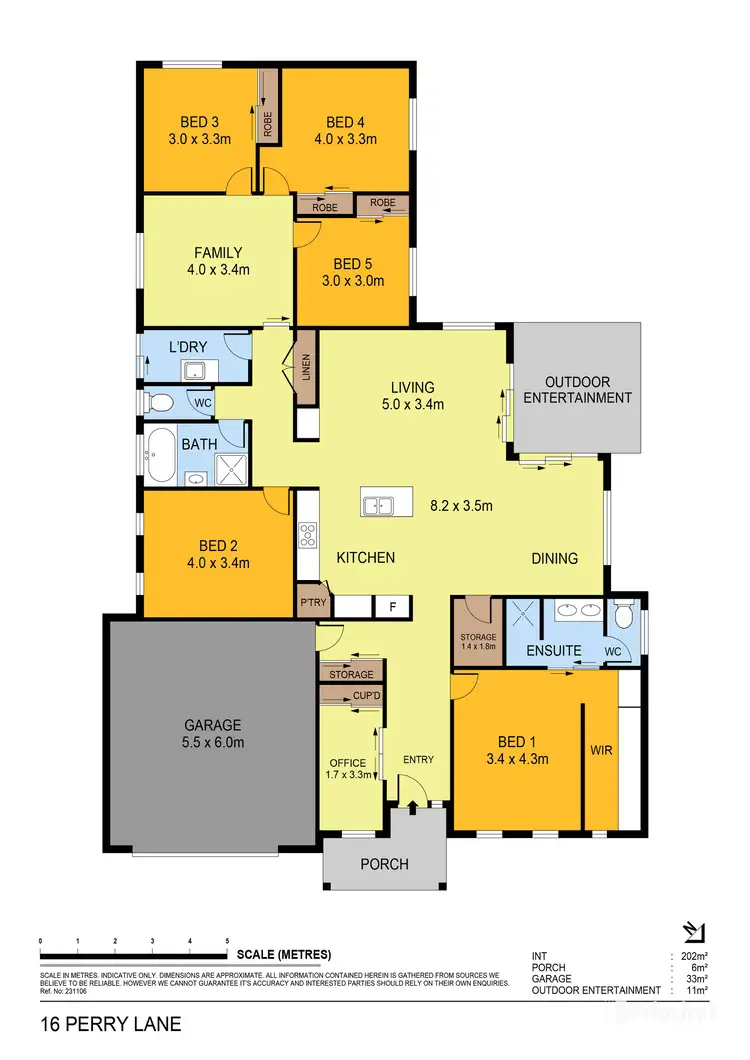 Floorplan of Homely house listing, 16 Perry Lane, Epsom VIC 3551