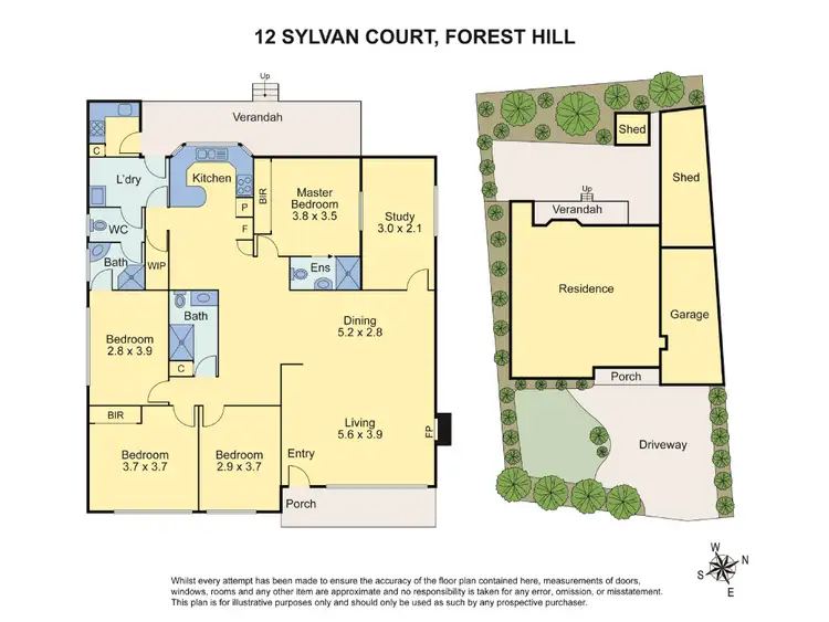 Floorplan of Homely house listing, 12 Sylvan Court, Forest Hill VIC 3131