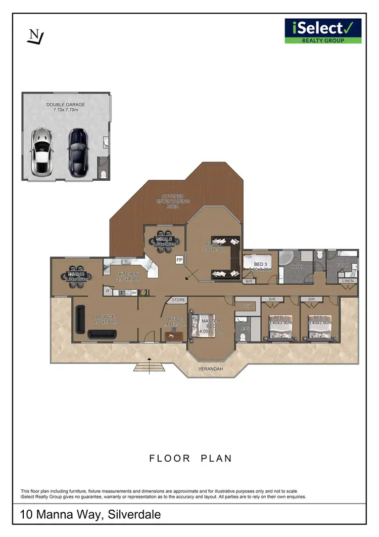 Floorplan of Homely house listing, 10 Manna Way, Silverdale NSW 2752