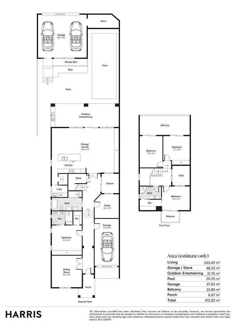 Floorplan of Homely house listing, 20A Collingwood Avenue, Hazelwood Park SA 5066