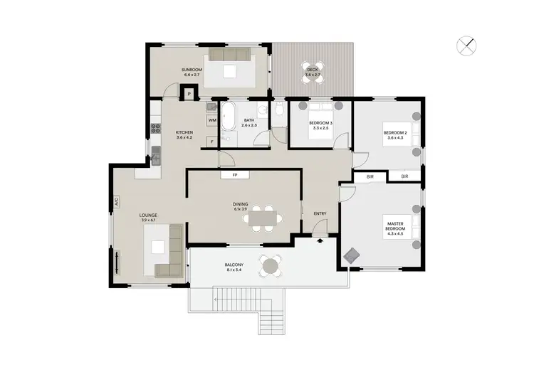 Floorplan of Homely house listing, 187 Rosevears Drive, Rosevears TAS 7277