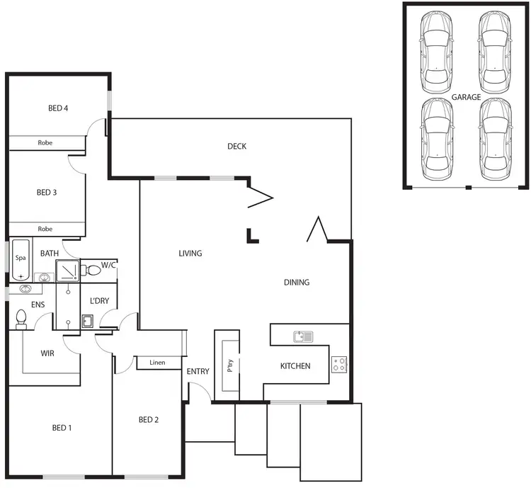 Floorplan of Homely house listing, 8 Sinclair Street, Kambah ACT 2902