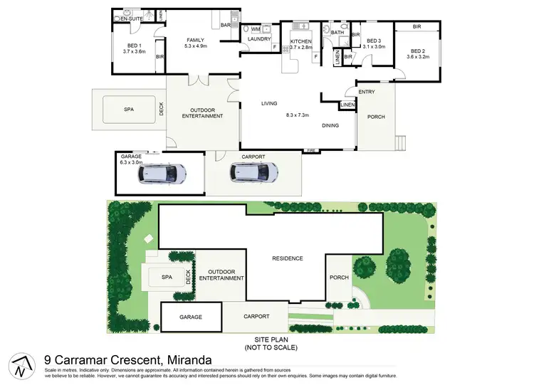 Floorplan of Homely house listing, 9 Carramar Crescent, Miranda NSW 2228
