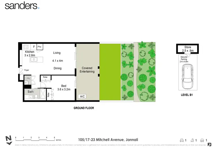 Floorplan of Homely apartment listing, 105/17-23 Mitchell Avenue, Jannali NSW 2226