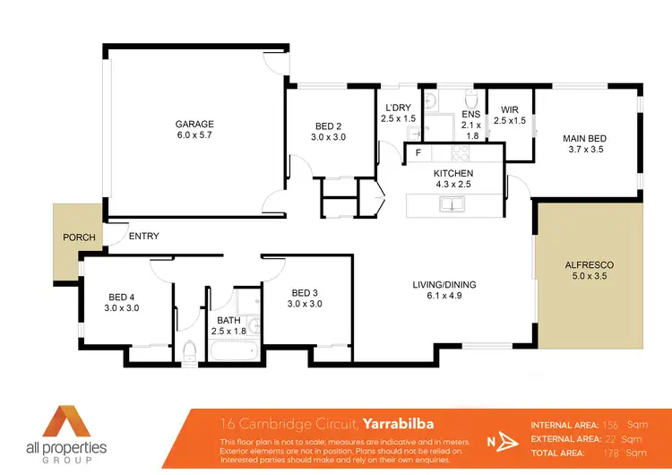 Floorplan of Homely house listing, 16 Cambridge Circuit, Yarrabilba QLD 4207