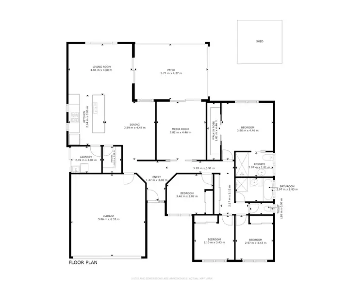 Floorplan of Homely house listing, 50 Booyong Drive, Mount Sheridan QLD 4868