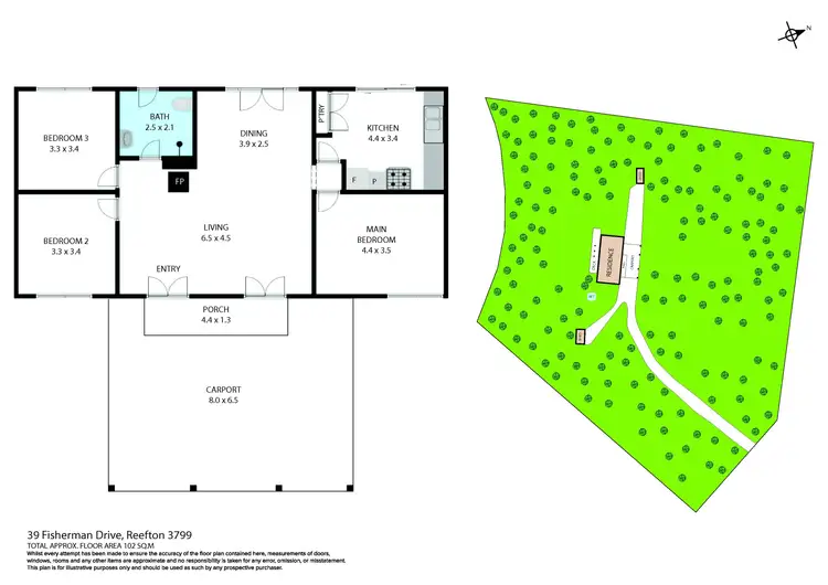 Floorplan of Homely house listing, 39 Fisherman Drive, Reefton VIC 3799