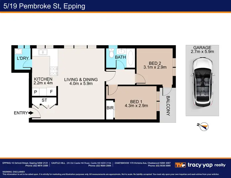Floorplan of Homely unit listing, 5/19 Pembroke Street, Epping NSW 2121