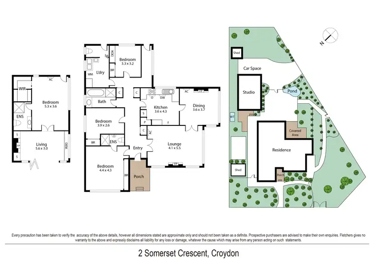 Floorplan of Homely house listing, 2 Somerset Crescent, Croydon VIC 3136