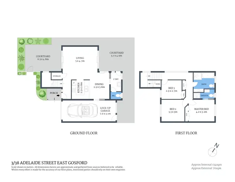 Floorplan of Homely townhouse listing, 3/38 Adelaide Street, East Gosford NSW 2250