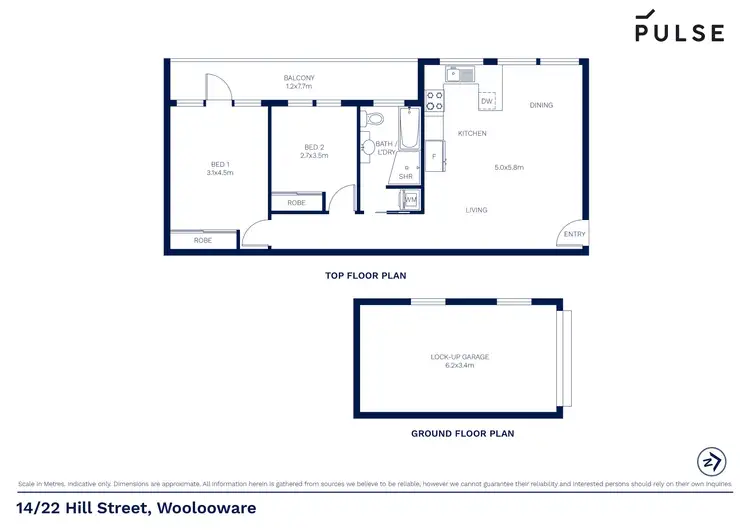 Floorplan of Homely apartment listing, 14/22 Hill Street, Woolooware NSW 2230