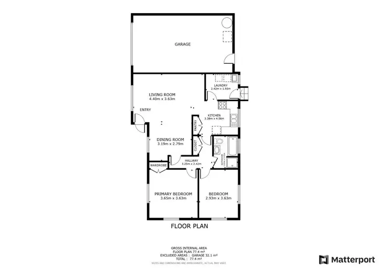 Floorplan of Homely unit listing, 1/38 Bletchington Street, Orange NSW 2800