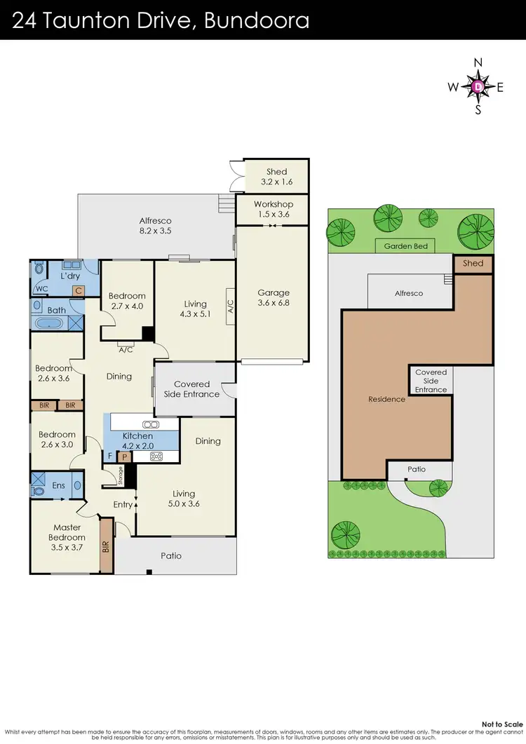 Floorplan of Homely house listing, 24 Taunton Drive, Bundoora VIC 3083