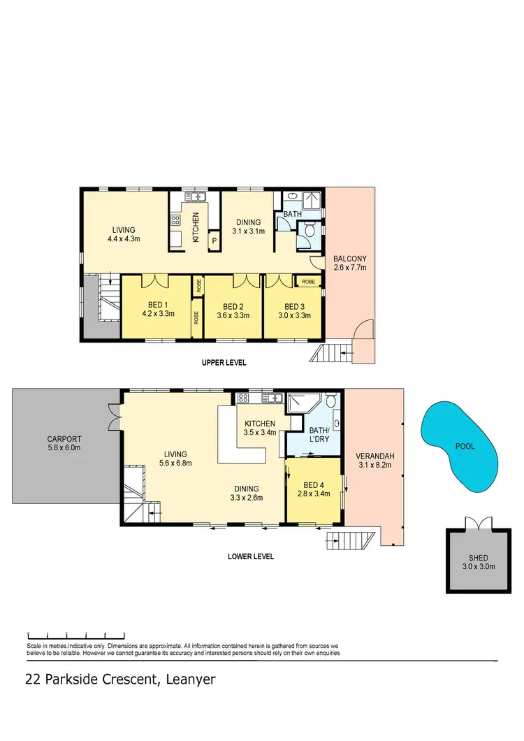 Floorplan of Homely house listing, 22 Parkside Crescent, Leanyer NT 812