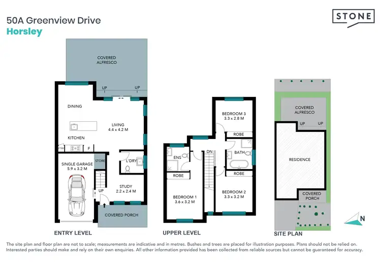 Floorplan of Homely semi-detached listing, 50A Greenview Drive, Horsley NSW 2530