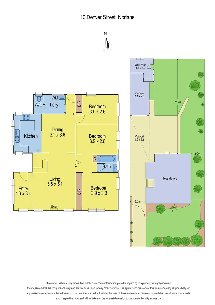 Floorplan of Homely house listing, 10 Denver Street, Norlane VIC 3214