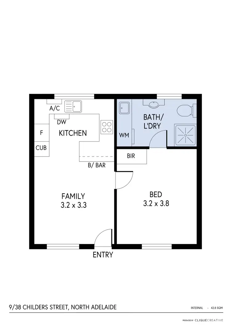 Floorplan of Homely unit listing, 9/38 Childers Street, North Adelaide SA 5006