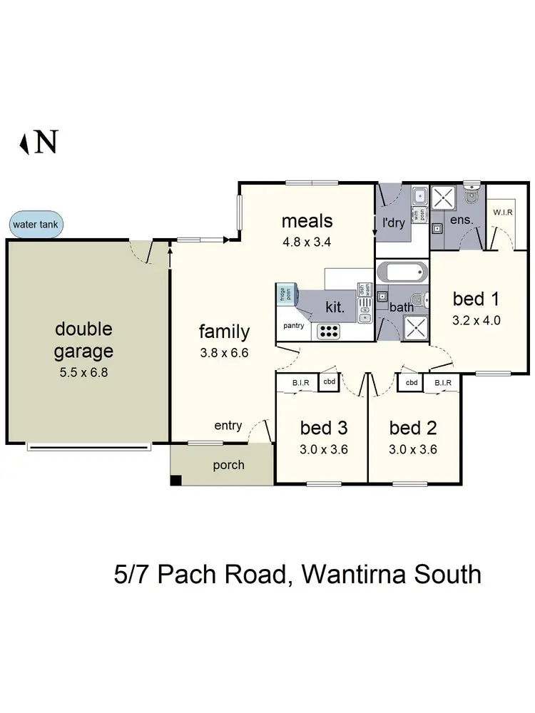Floorplan of Homely unit listing, 5/7 Pach Road, Wantirna South VIC 3152