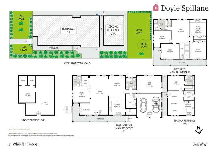 Floorplan of Homely house listing, 21 & 21a Wheeler Parade, Dee Why NSW 2099