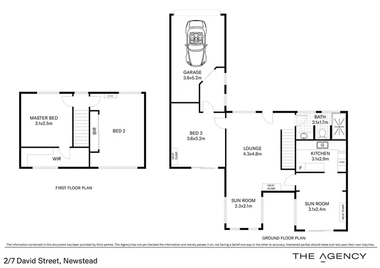 Floorplan of Homely townhouse listing, 2/7 David Street, Newstead TAS 7250