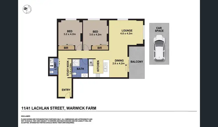 Floorplan of Homely apartment listing, 11/41-43 Lachlan Street, Warwick Farm NSW 2170