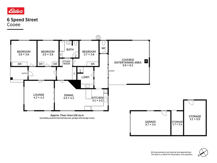 Floorplan of Homely house listing, 6 Speed Street, Cooee TAS 7320