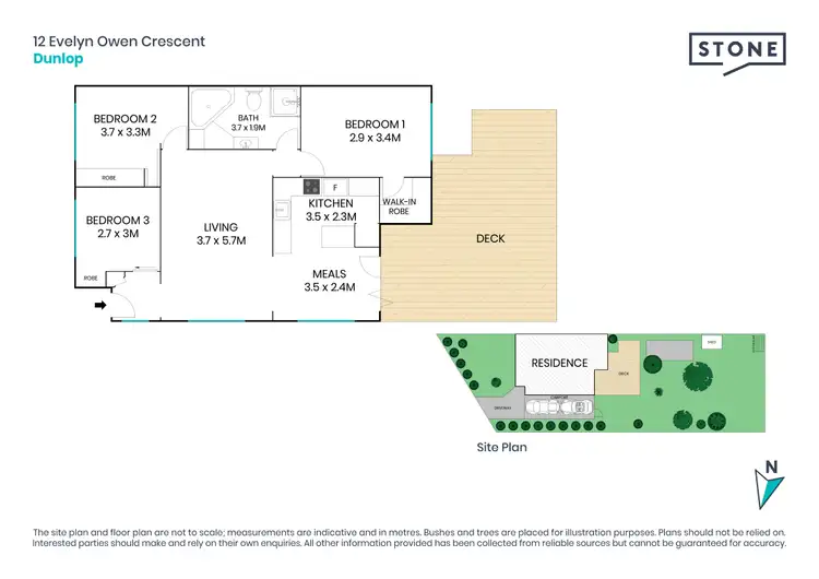 Floorplan of Homely house listing, 12 Evelyn Owen Crescent, Dunlop ACT 2615