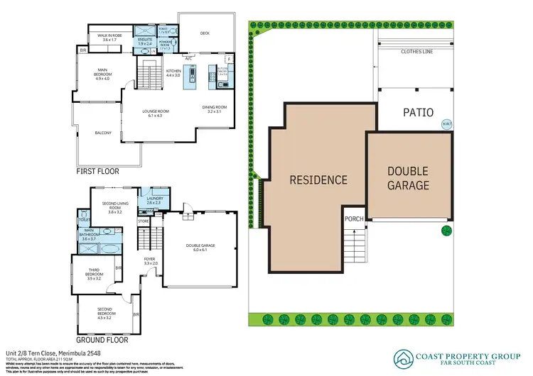 Floorplan of Homely unit listing, 2/8 Tern Close, Merimbula NSW 2548