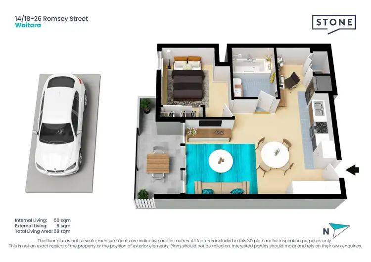 Floorplan of Homely apartment listing, 14/18-26 Romsey Street, Waitara NSW 2077