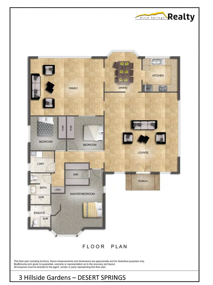 Floorplan of Homely house listing, 3 Hillside Gardens, Desert Springs NT 870