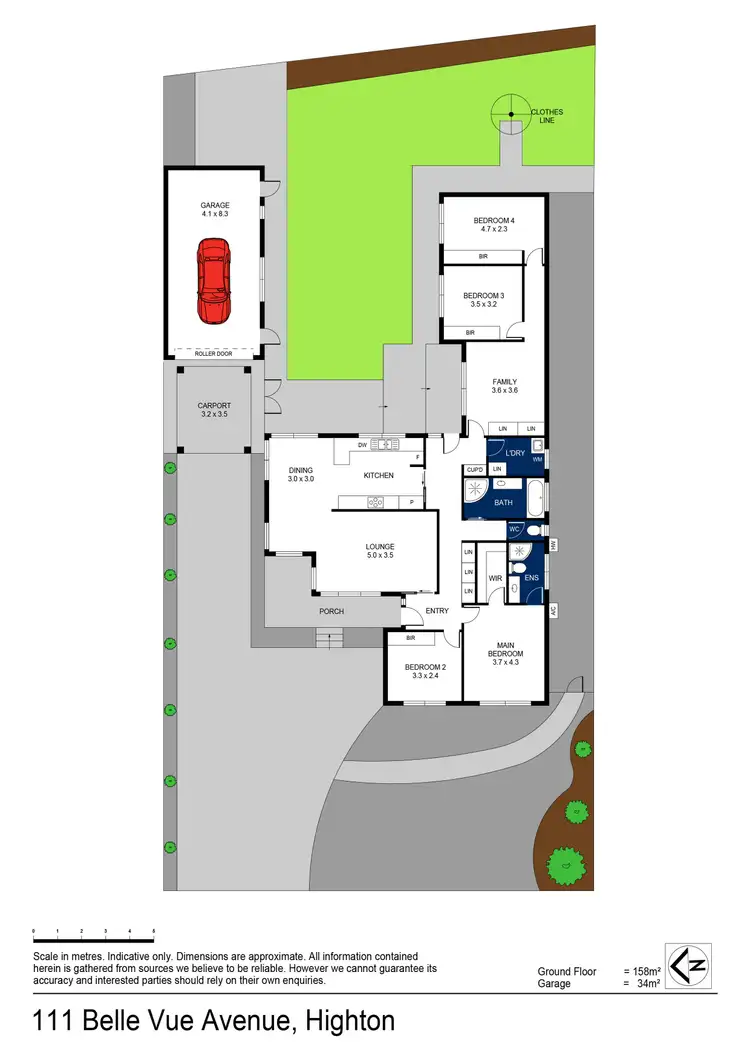 Floorplan of Homely house listing, 111 Belle Vue Avenue, Highton VIC 3216