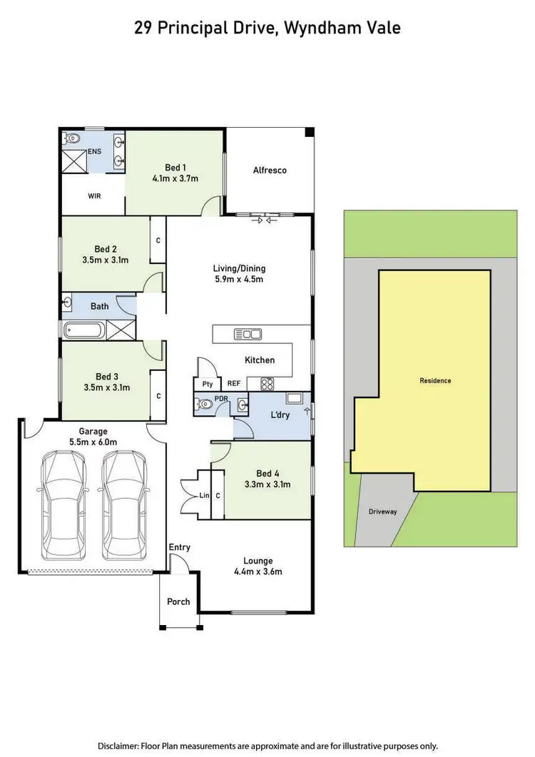 Floorplan of Homely house listing, 29 Principal Drive, Wyndham Vale VIC 3024