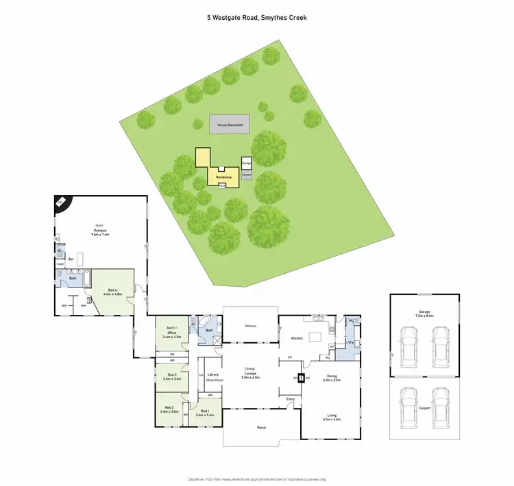 Floorplan of Homely house listing, 5 Westgate Road, Smythes Creek VIC 3351
