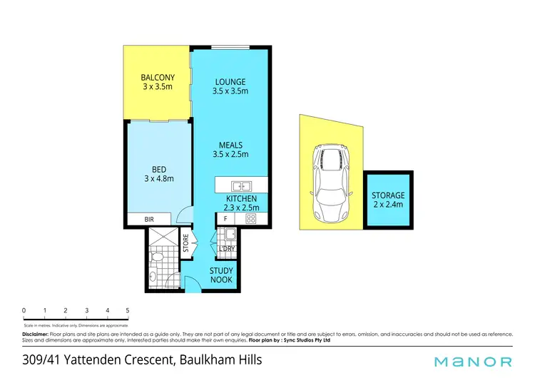 Floorplan of Homely apartment listing, 309/41 Yattenden Crescent, Baulkham Hills NSW 2153