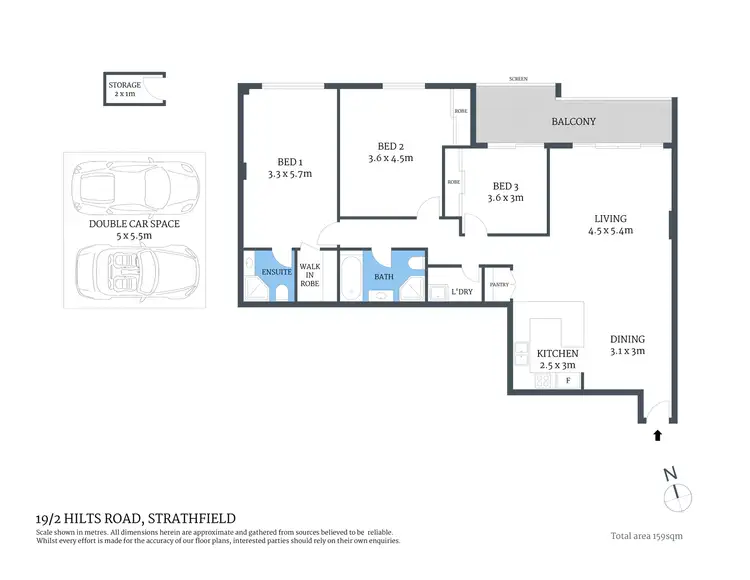 Floorplan of Homely apartment listing, 19/2 Hilts Road, Strathfield NSW 2135